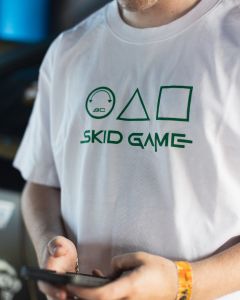 Skid Game White & Green T-Shirt